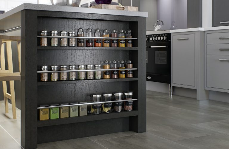 Feature Spice Rack End Cabinet